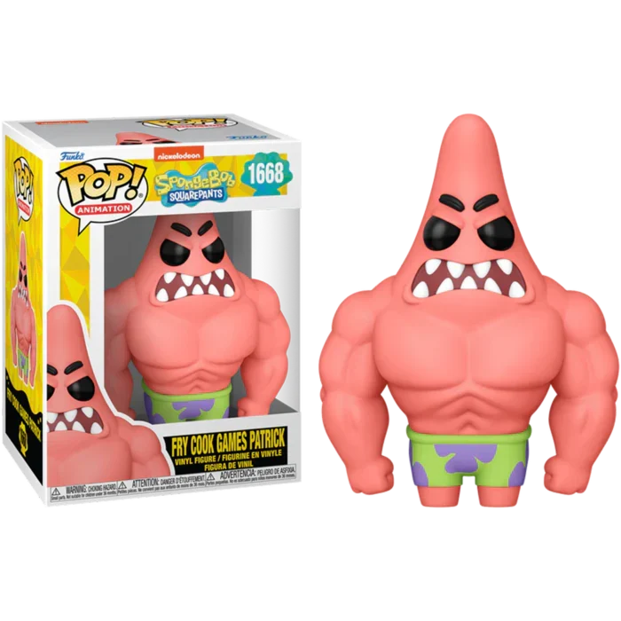 Funko Pop Animation SpongeBob SquarePants Fry Cook Games Patrick 1668