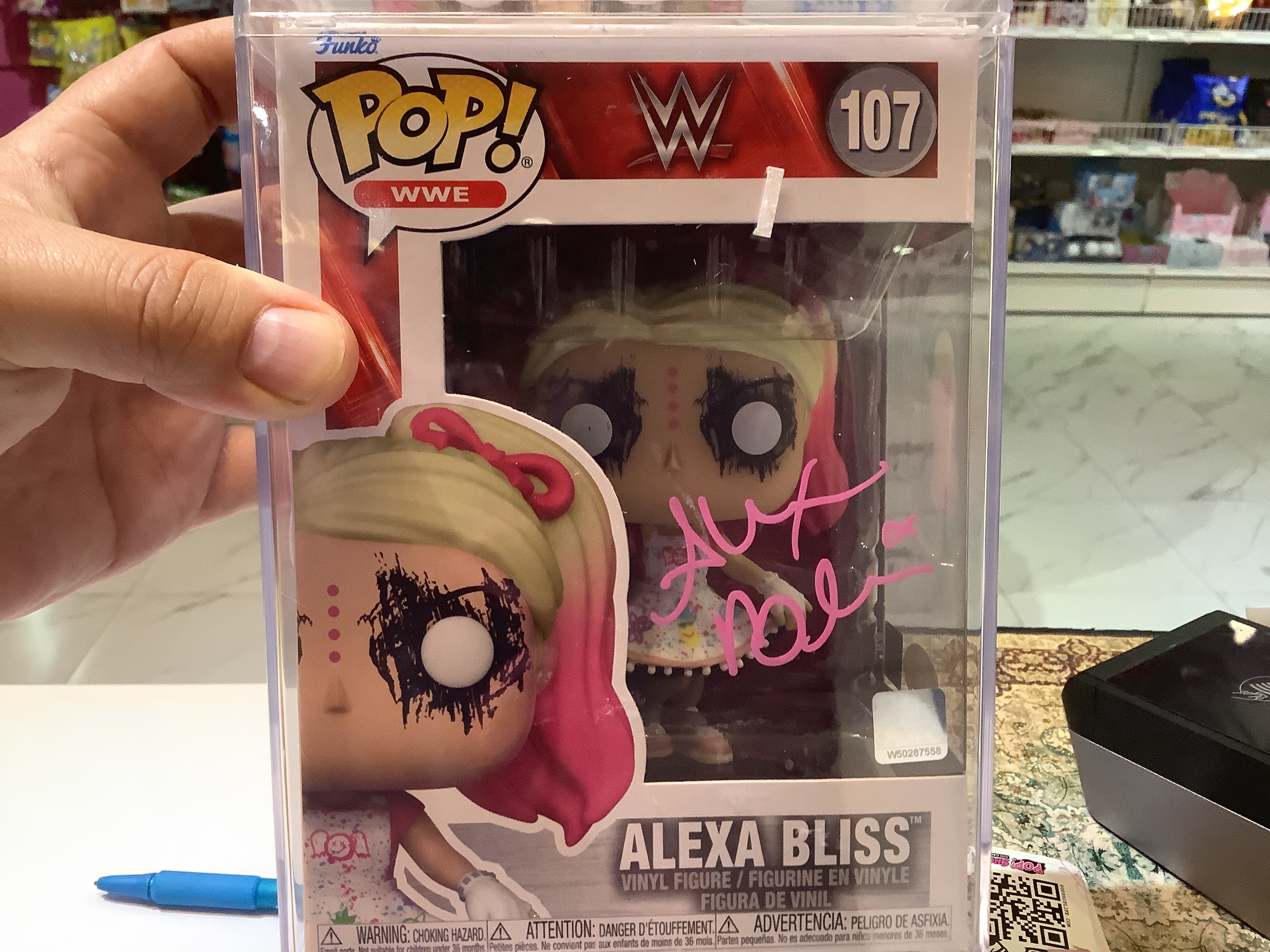 Funko POP! WWE: Alexa Bliss 107 AUTOGRAPHED