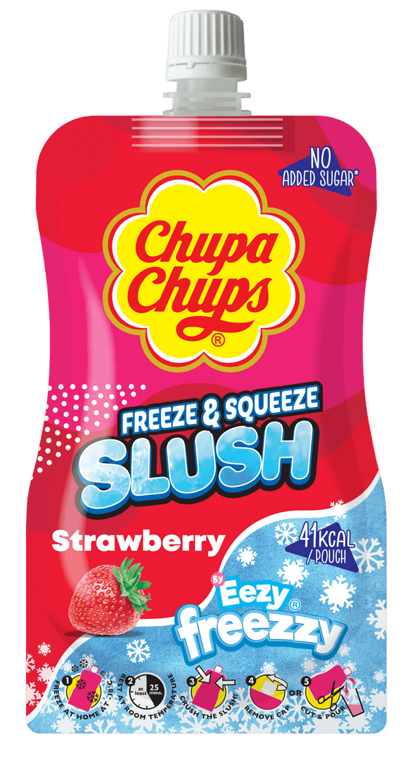 Chupa Chups Freeze & Squeeze Slush - Strawberry (250ml) (UK)