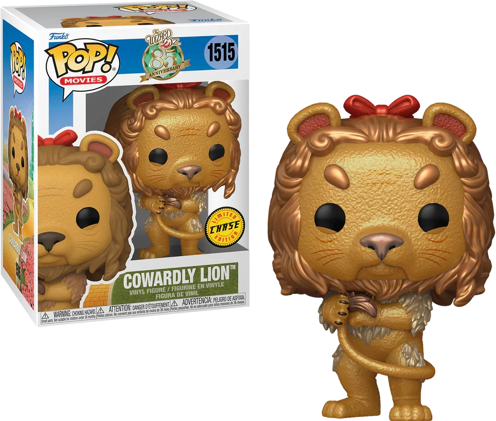 Funko Pop Movies The Wizard of Oz 85th Anniversary Cowardly Lion 1515 LIMITED EDITION CHASE