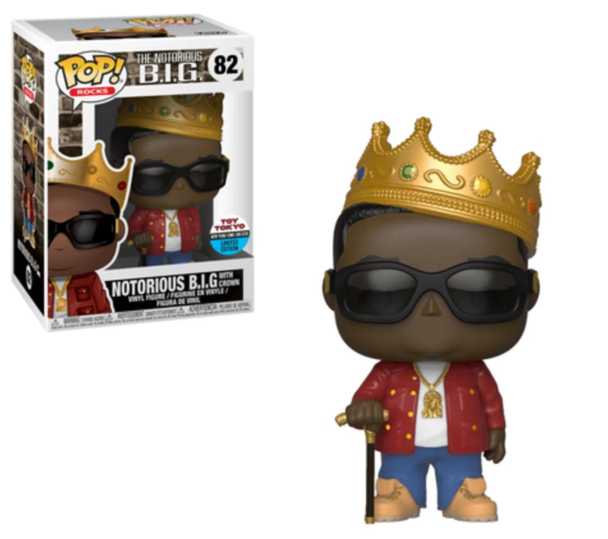 Funko POP! Rocks: The Notorious B.I.G. with Crown 82 (Toy Tokyo New York Comic Con 2018)