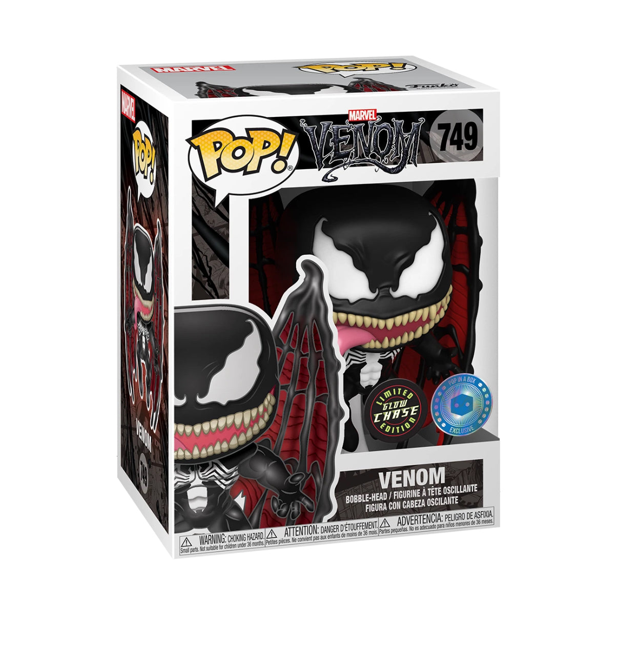 Funko POP! Marvel: Venon 749 (GLOW CHASE) (POP in a Box Exclusive)