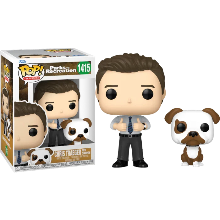 Funko Pop Television Parks And Recreation Chris Traeger With Champion 1415
