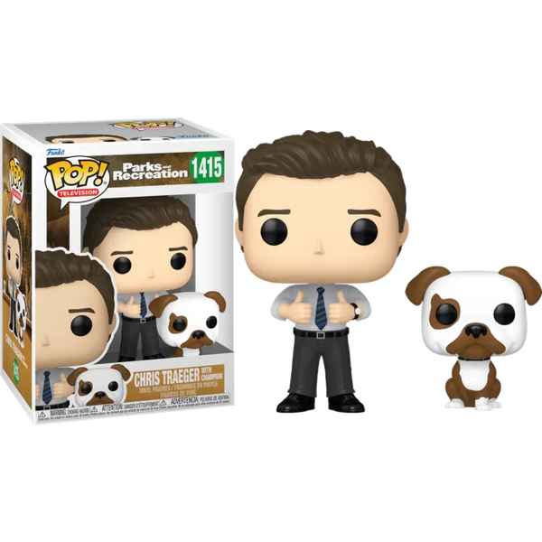 Funko Pop Television Parks And Recreation Chris Traeger With Champion 1415