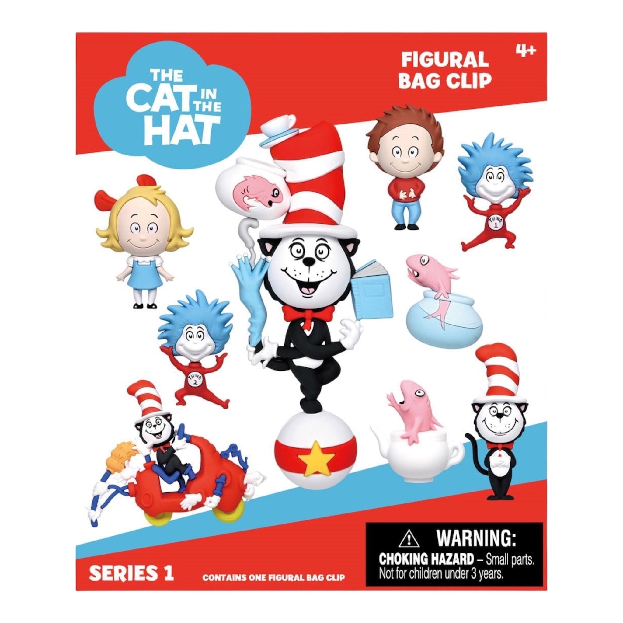 The Cat in the Hat 3D Foam Mystery Bag Clip