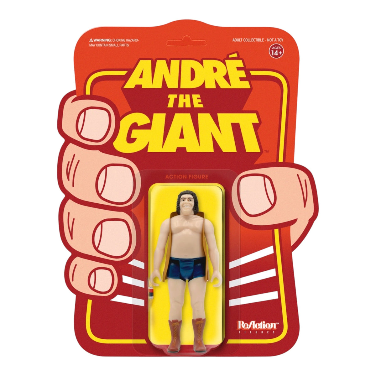 Super7 x Andre the Giant in Vest 4” ReAction Figure