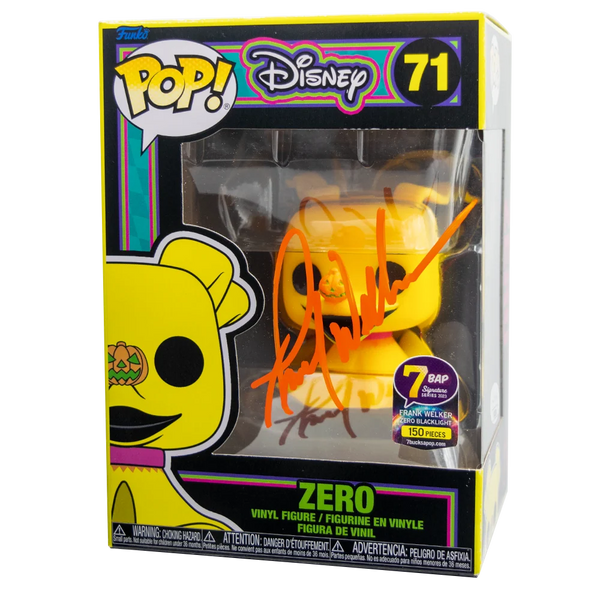 Funko The Nightmare Before Christmas ZERO SIGNED BY FRANK WELKER (150 PIECES) 7BAP SERIES