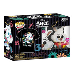 Funko POP! Tees: Alice in Wonderland - White Rabbit 1062 (Flocked) (XL)