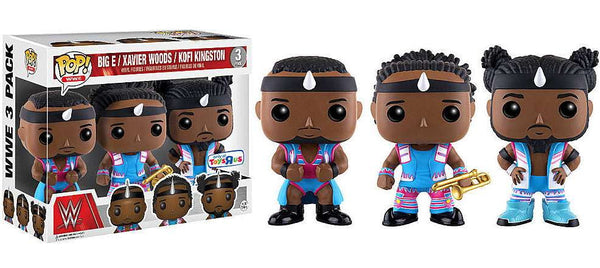 Funko POP! WWE: Big E / Xavier Woods / Kofi Kingston 3 Pack (Only at Toys R Us)