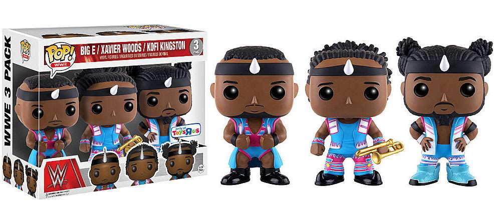 Funko POP! WWE: Big E / Xavier Woods / Kofi Kingston 3 Pack (Only at Toys R Us)