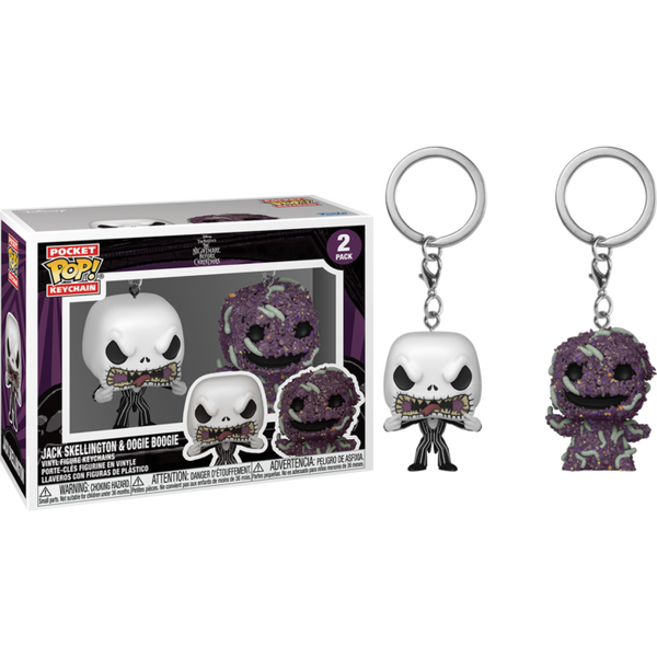 Funko Pocket POP! Keychain: The Nightmare Before Christmas - Jack Skellington & Oogie Boogie 2 Pack