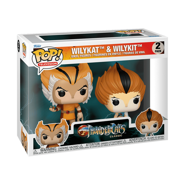 Funko POP! Television: Thundercats Classic - Wilykat & Wilykit 2 Pack