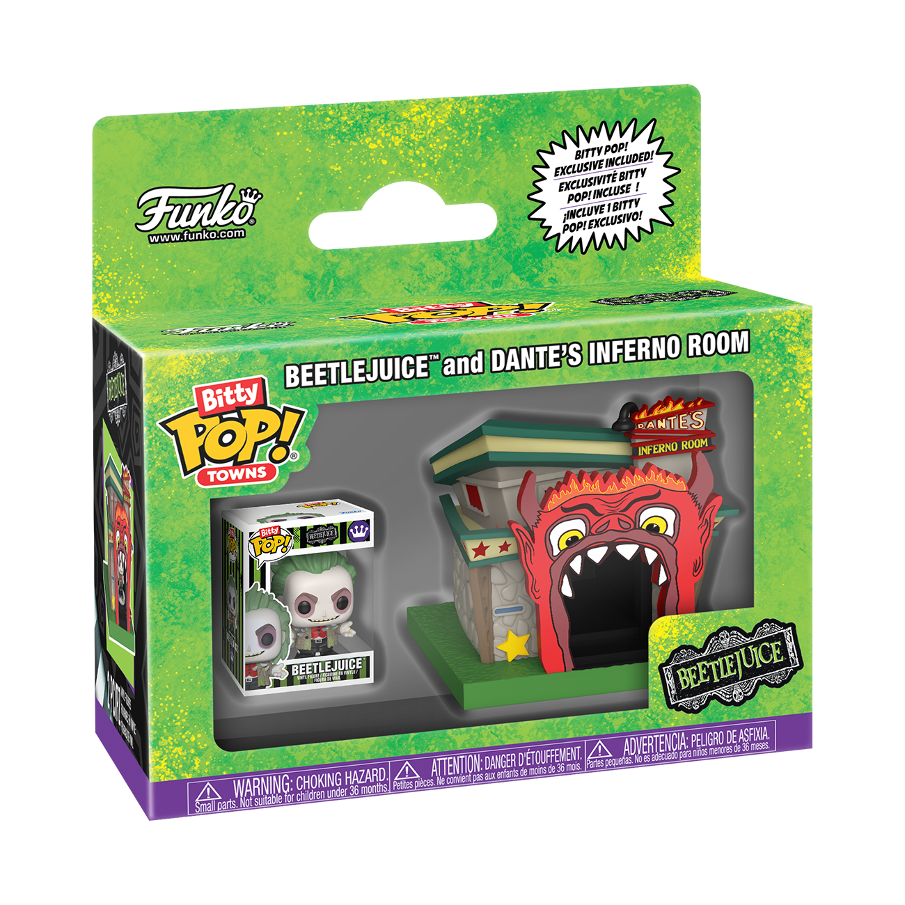 Funko POP! Bitty Towns: Beetlejuice and Dante’s Inferno Room