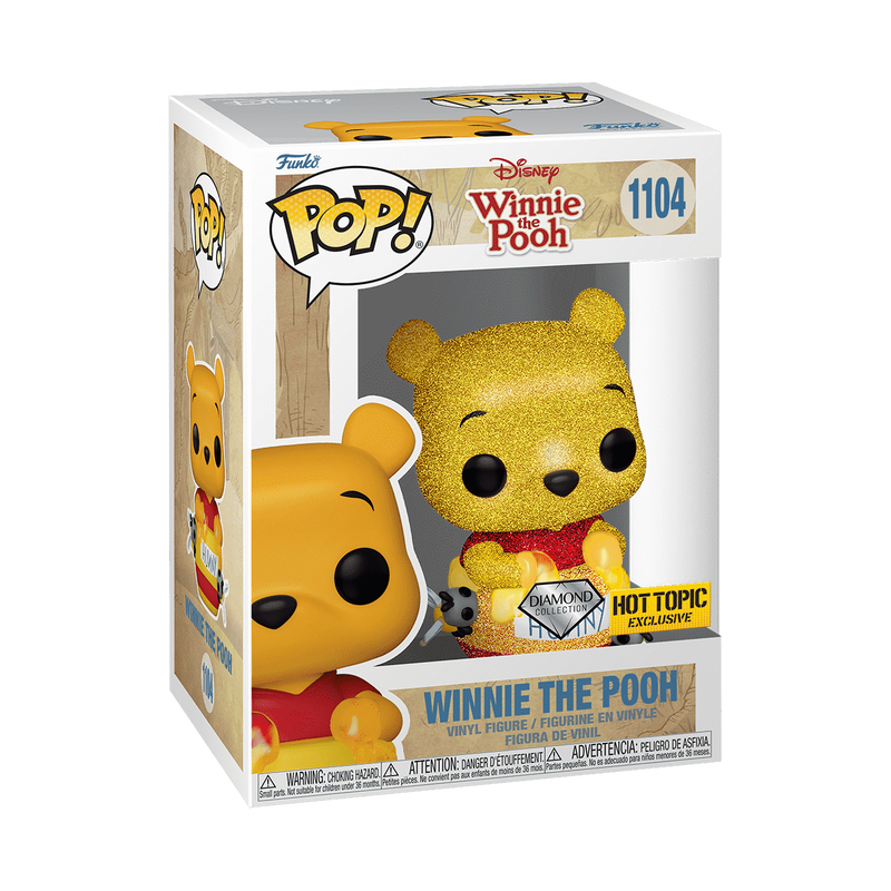 Funko POp! Disney: Winnie the Pooh 1104 (DIAMOND COLLECTION) (Hot Topic Exclusive)
