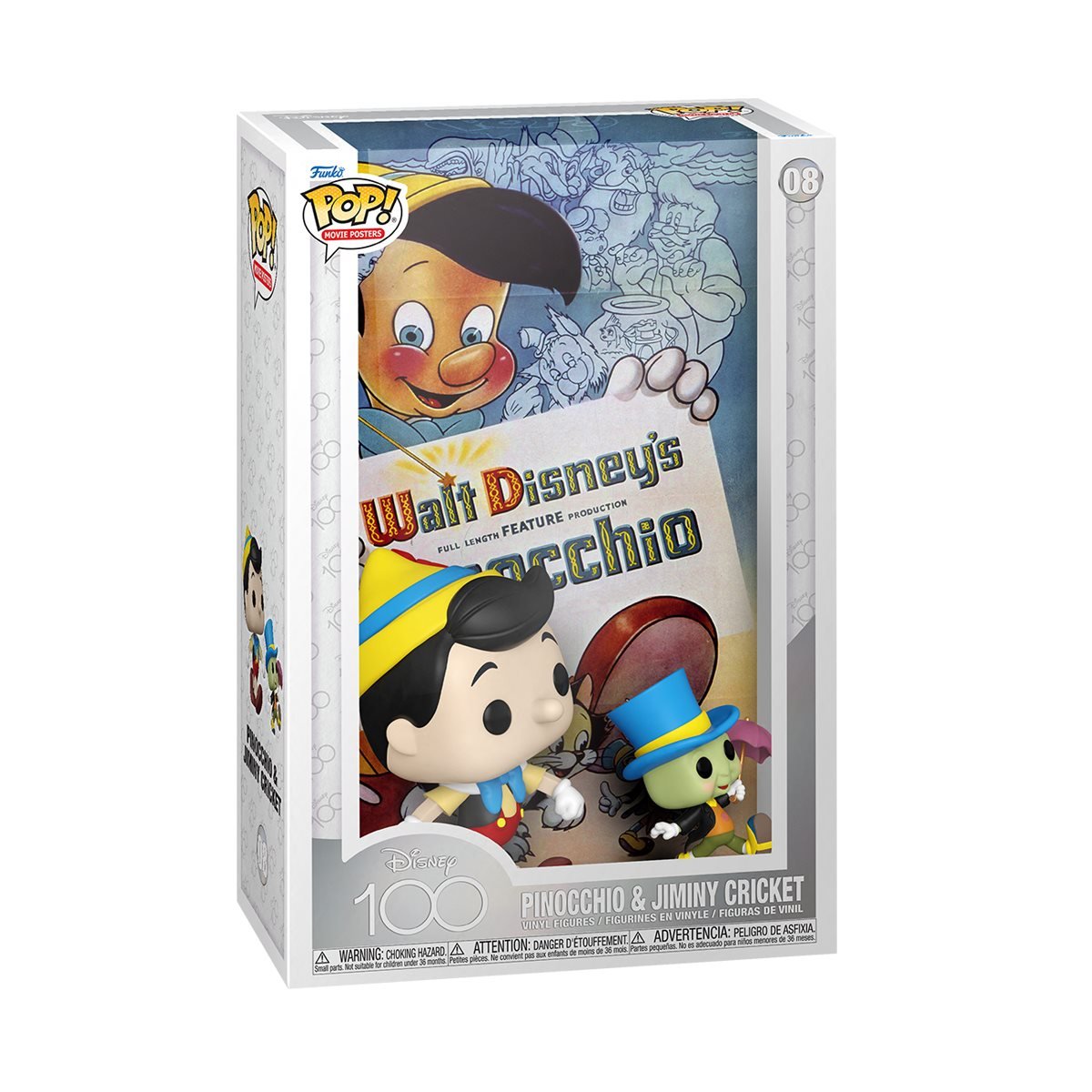 Funko POP! Movie Poster: Disney 100: Pinocchio & Jiminy Cricket 08