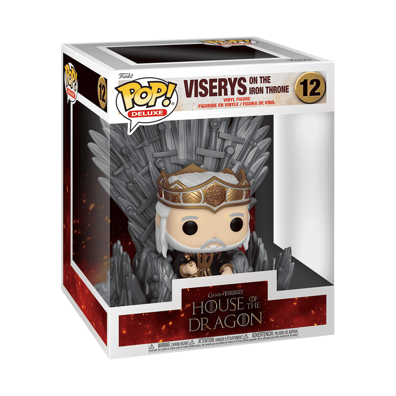 Funko POP! Deluxe: House of the Dragon - Viserys on the Iron Throne 12