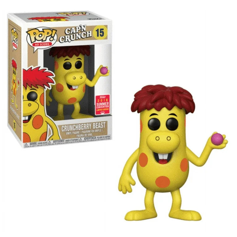 Funko POP! Ad Icons: Cap’n Crunch - Crunchberry Beast 15 (2018 Summer Convention LE) (Sun damaged Box)