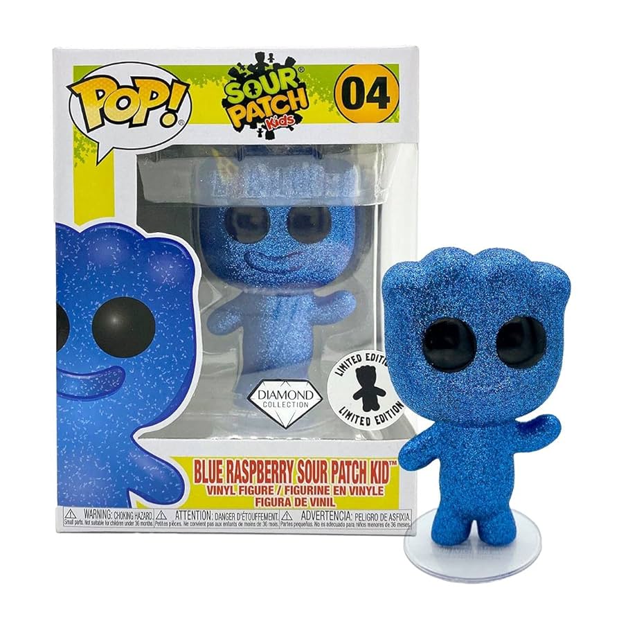 Funko POP! Sour Patch Kids - Blue Raspberry Sour Patch Kid 04 (Diamond Collection) (LIMITED EDITION)