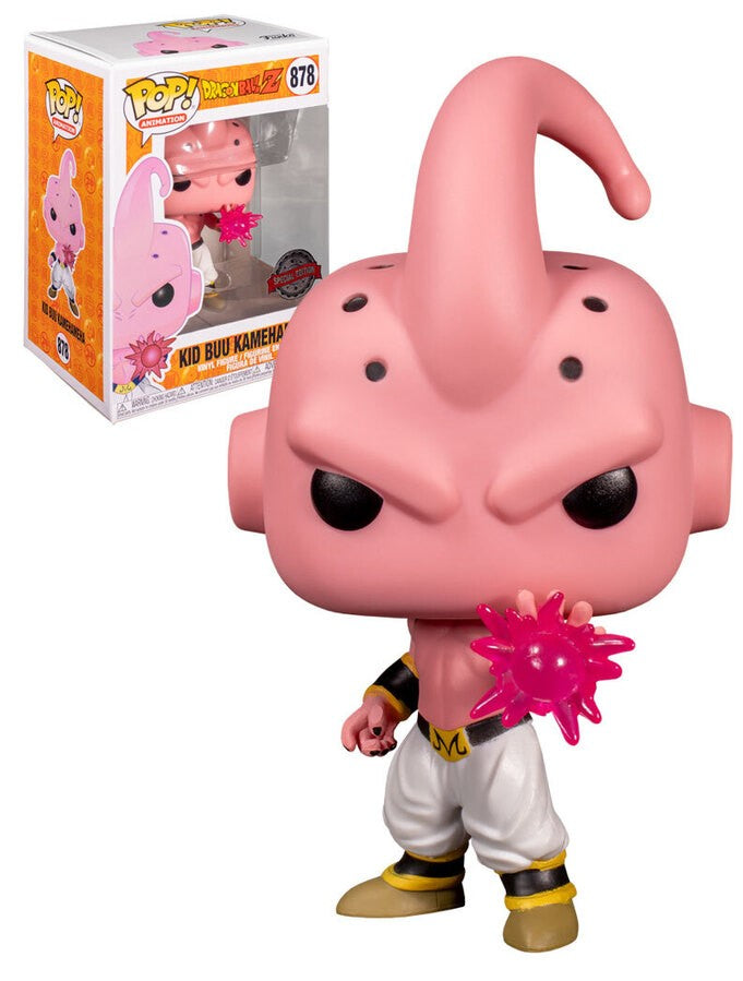 Funko POP! Animation: Dragonball Z: Kid Buu Kamehameha 878 (Glow Chase) (Box Has Sun Damage)
