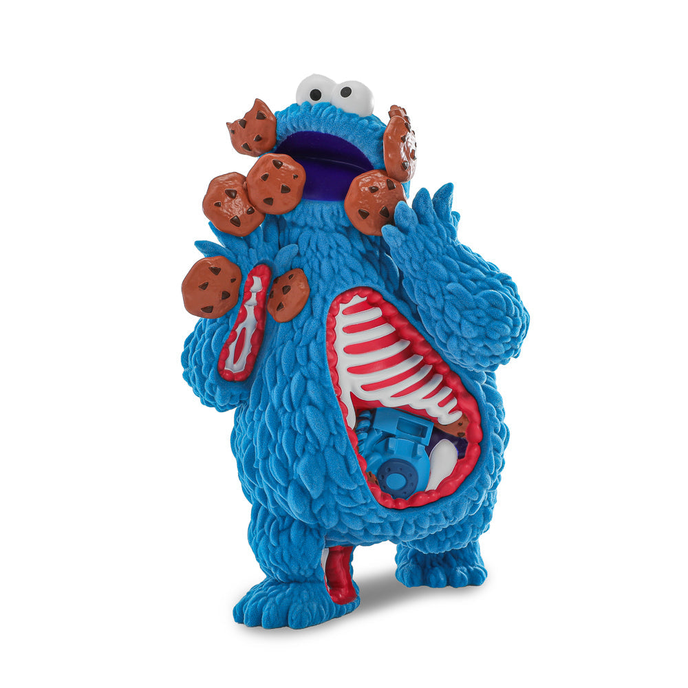 Sesame Street - Kaiju Anatomy Cookie Monster 8" Flocked Vinyl Art Figure