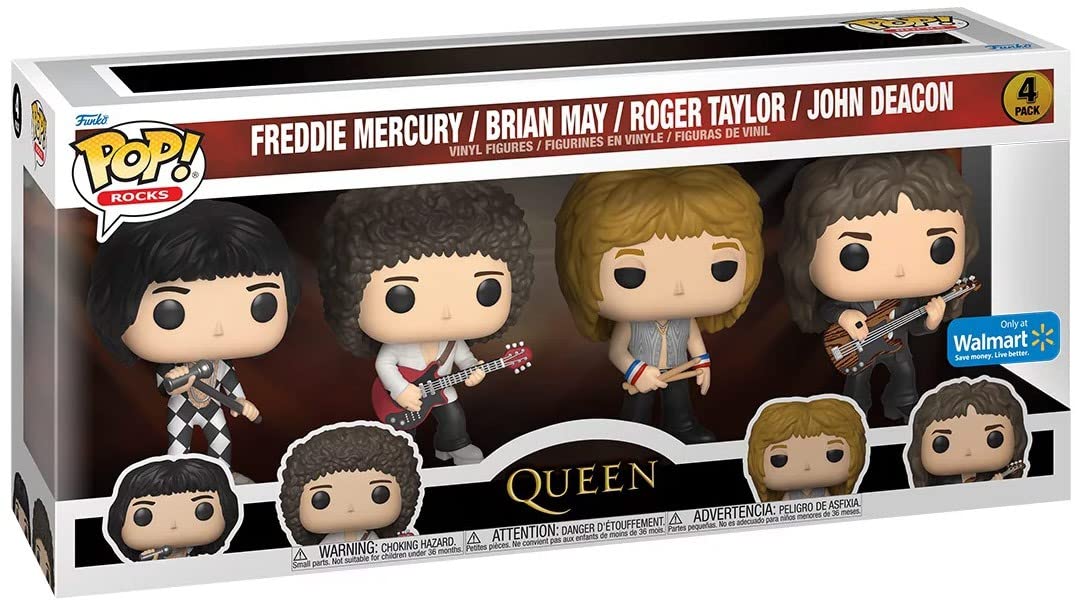 Funko POP! Rocks: Queen 4 Pack (Light Box Damage)