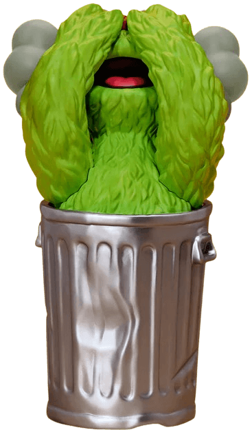 KAWS x Sesame Street - Oscar Vinyl Figure