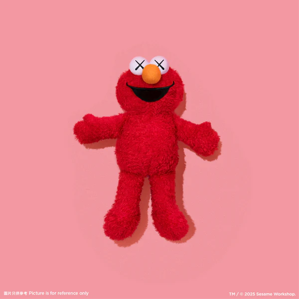 KAWS Water Parade x Sesame Street - Elmo Plush Keychain