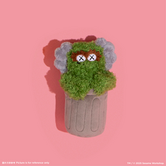 KAWS Water Parade x Sesame Street - Oscar Plush Keychain
