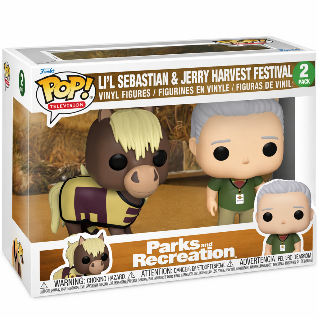 Funko POP! Television: Parks and Recreation - Li’l Sebastian & Jerry Harvest Festival 2 Pack (Only at Target)