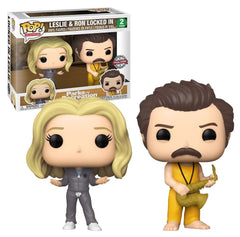 Funko POP! Television: Parks and Recreation - Leslie & Ron Locked In 2 Pack