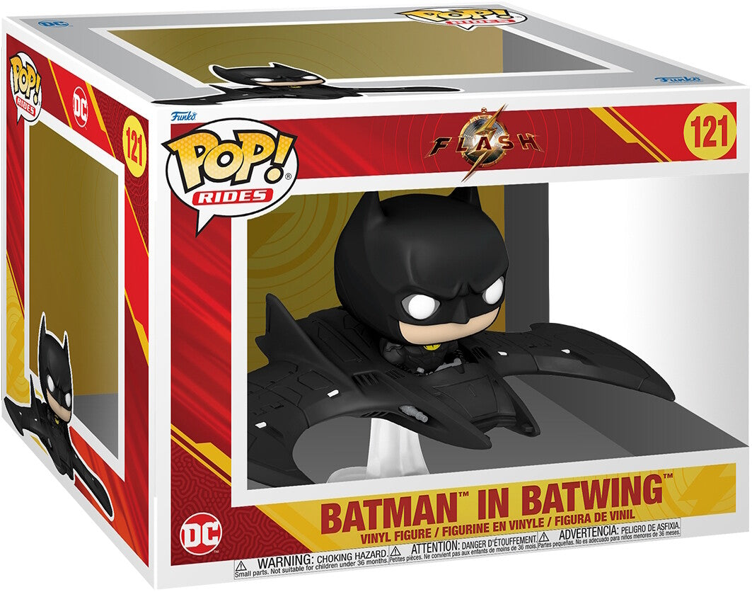 Funko POP! Rides: Flash - Batman in Batwing 121 (BOX IS DAMAGED)