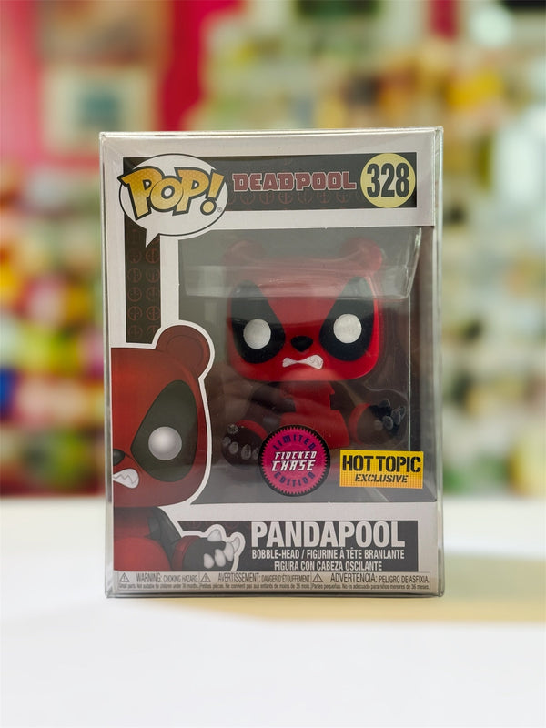 Funko POP! Deadpool: Pandapool 328 (Limited Edition Flocked Chase) (Hot Topic Exclusive)