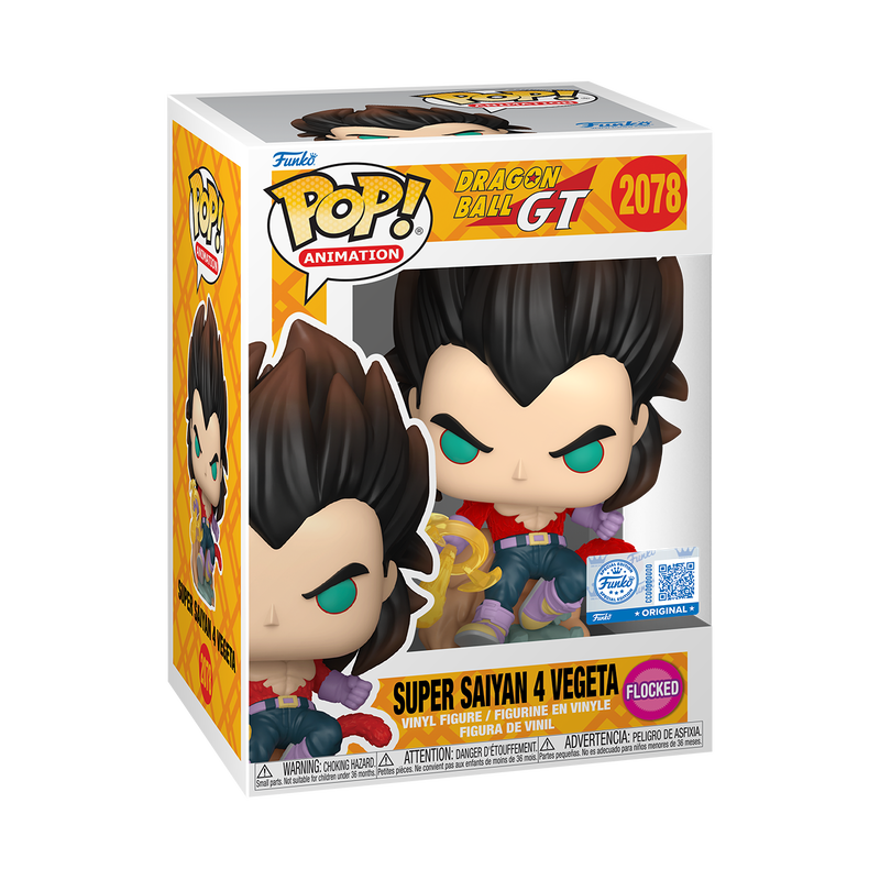 Funko POP! Animation: Dragon Ball GT - Super Saiyan 4 Vegeta 2078 (Flocked) (Light Box Damage)