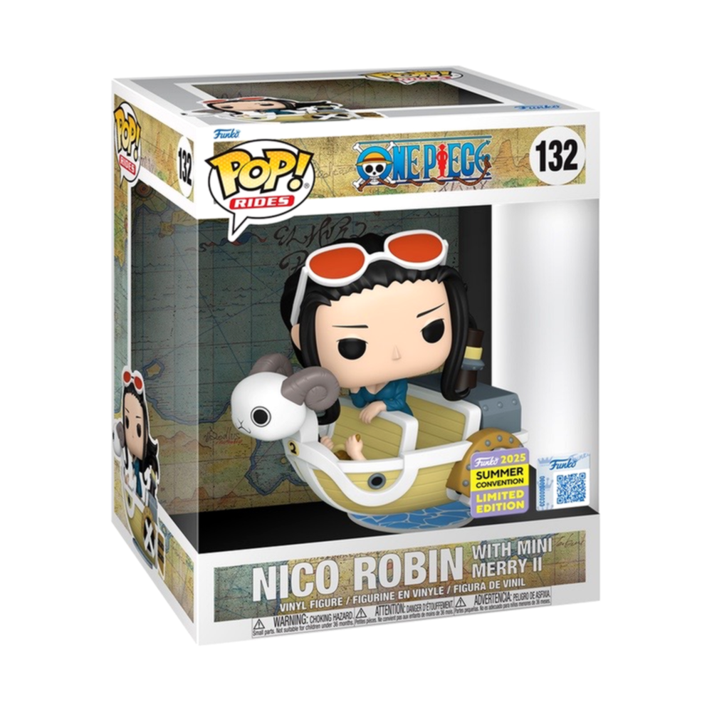 Funko POP! Rides: One Piece - Nico Robin with Mini Merry II 132 (2025 Summer Convention Limited Edition)