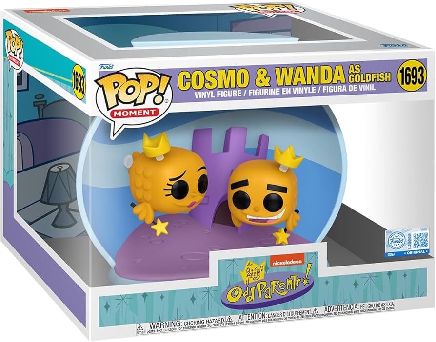 Funko POP! Moment: The Fairly Odd Parents! - Cosmo & Wanda as Goldfish 1693 (AMAZON EXCLUSIVE)