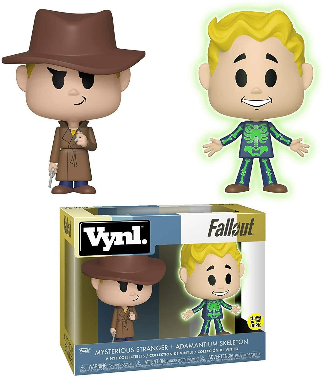 Funko Vynl: Fallout - Mysterious Stranger + Adamantium Skeleton (Glows in the Dark)