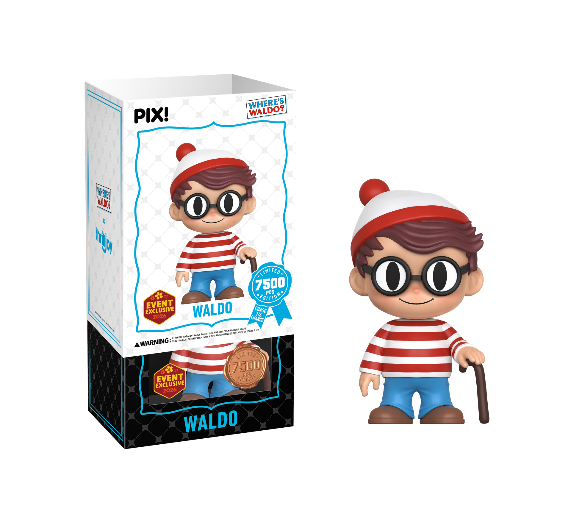 Thrilljoy x Where’s Waldo Vinyl Figure (2026 Convention Exclusive)