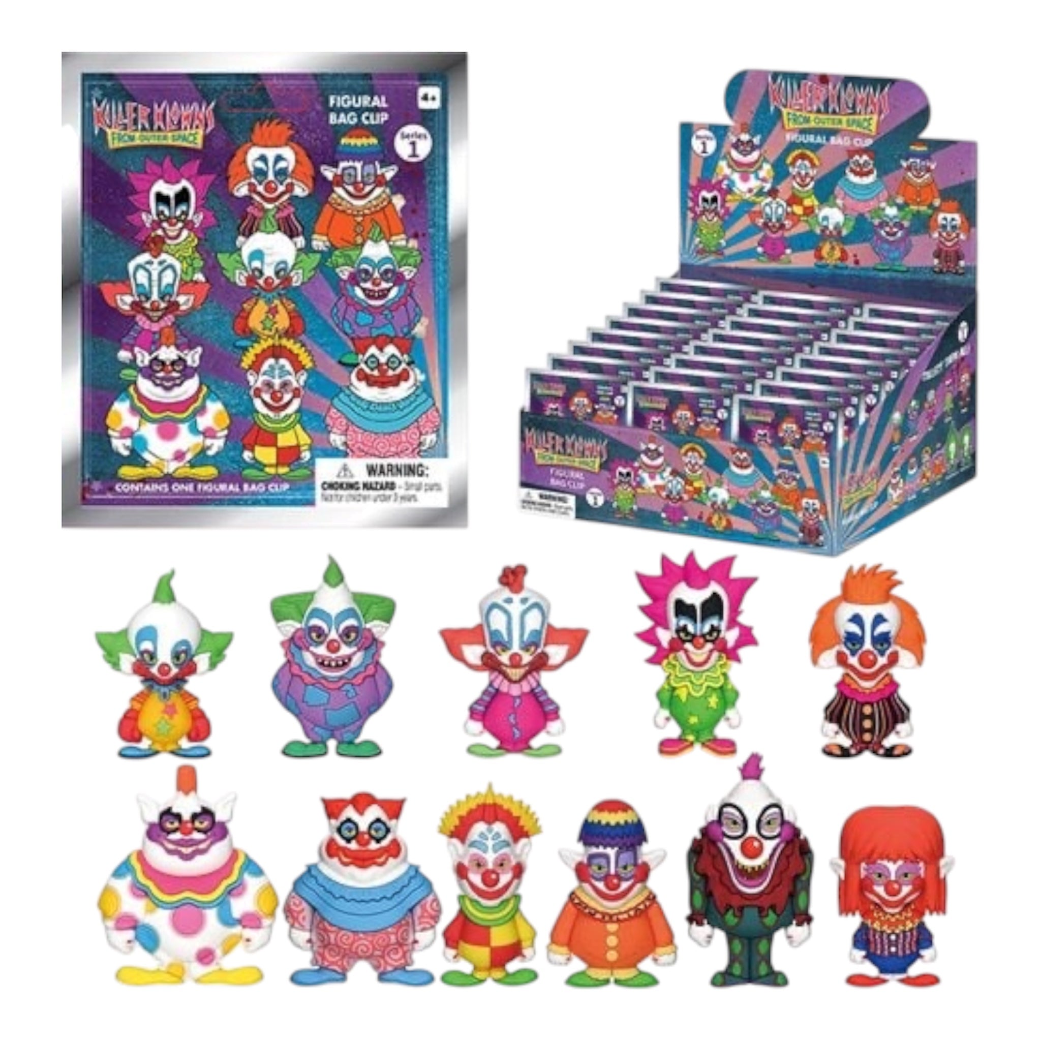 Killer Klowns From Outer Space Series 1 3D Mystery Foam Bag Clip
