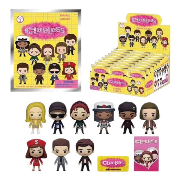 Clueless 30th Anniversary Series 1 3D Mystery Foam Bag Clip