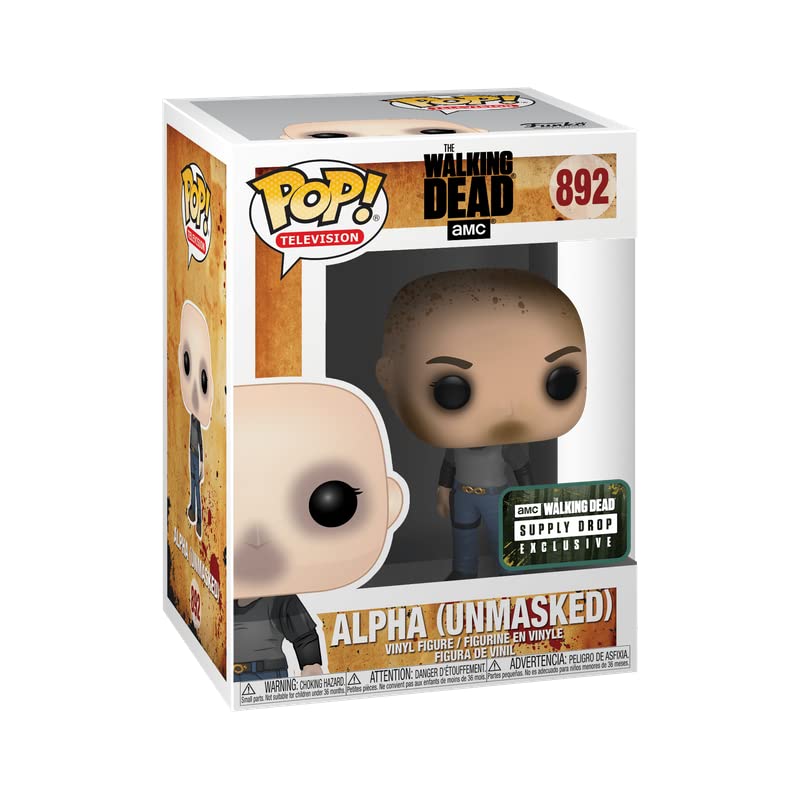 Funko POP! Television: The Walking Dead - Alpha (Unmasked) 892 AMC WALKING DEAD SUPPLY DROP EXCLUSIVE