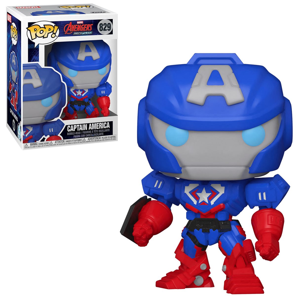 Funko POP! Marvel: Avengers Mech Strike - Captain America 829