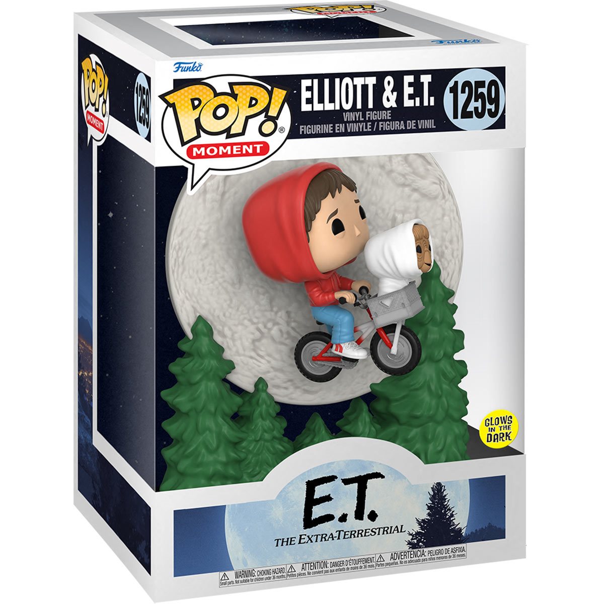 Funko POP! Moments: Elliot & E.T. 1259 (Glows in the Dark)