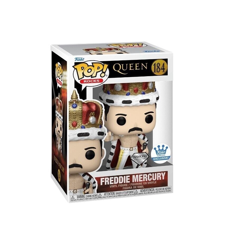 Funko POP! Rocks: Queen - Freddie Mercury 184 (Diamond Collection) (FUNKO EXCLUSIVE!) (LIGHT BOX DAMAGE)
