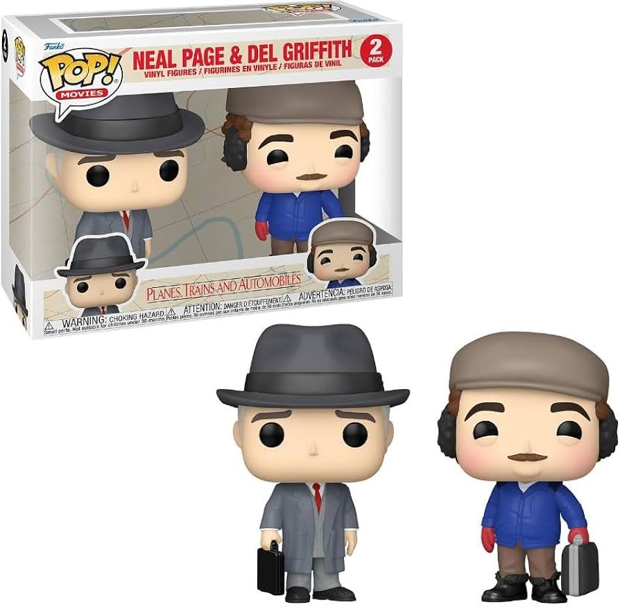 Funko POP! Movies: Planes, Trains, and Automobiles - Neal Page & Del Griffith 2 Pack