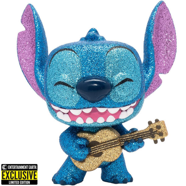 Funko POP! Lilo & Stitch: Stich With Ukulele 1044 DIAMOND EDITION - ENTERTAINMENT EARTH EXCLUSIVE